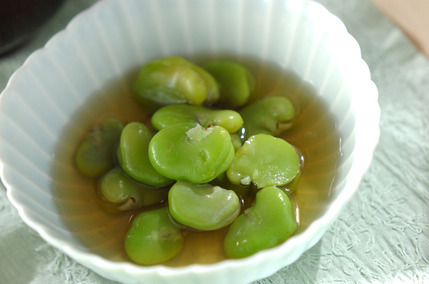 ソラ豆のだし浸し