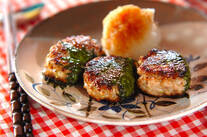 ナメタケ入り鶏つくね