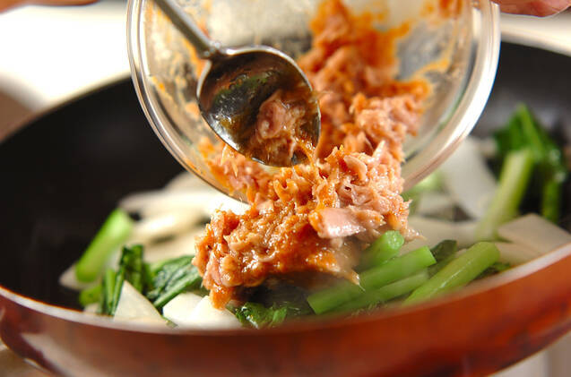 カブのツナみそ炒めの作り方の手順5