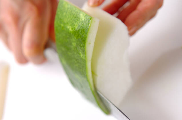 冬瓜のかきたま汁の作り方の手順1