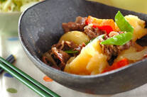 牛肉入り定番肉ジャガ