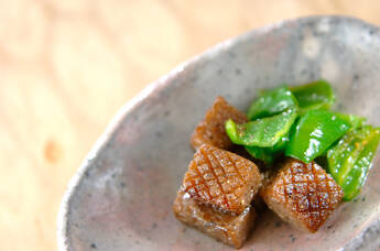 板コンニャクの揚げ焼き