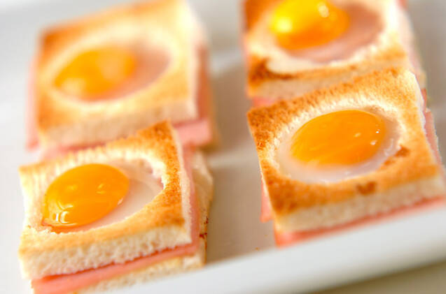 半熟ウズラサンドの作り方の手順4