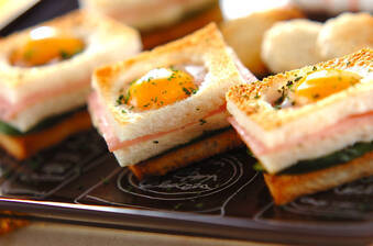 半熟ウズラサンド