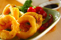 玉ネギのカレー風味揚げ