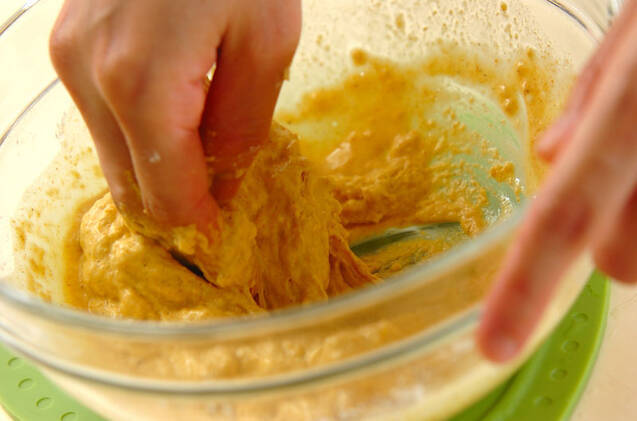 玉ネギのカレー風味揚げの作り方の手順3