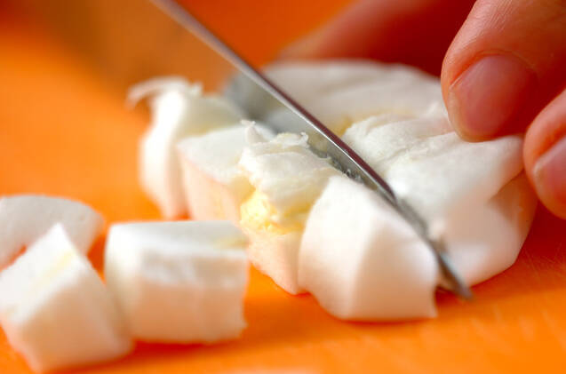 ハンペンのチーズ焼きの作り方の手順1