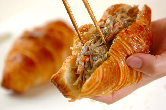 きんぴらゴボウサンドの作り方の手順1