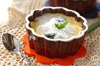 バナナとプルーンのプディング風