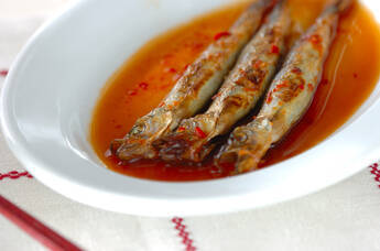 シシャモ豆板醤漬け