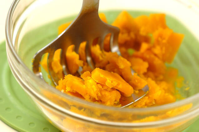 カボチャのアーモンドフライの作り方の手順1