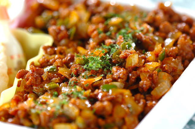 ピーマン入りドライカレー