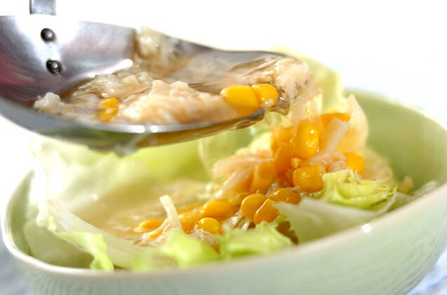 しゃきしゃきレタスと旨味ホタテのスープの作り方の手順4