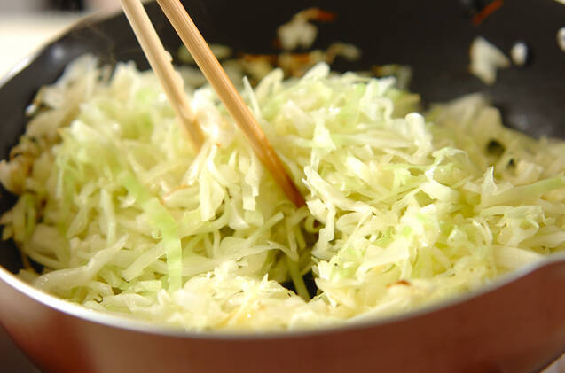 キャベツのメンチカツの作り方の手順1