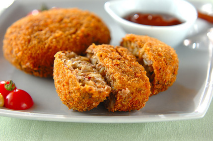 キャベツのメンチカツ