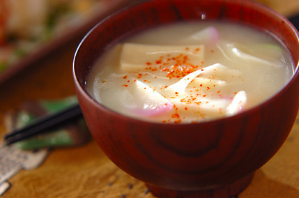 高野豆腐の白みそ汁