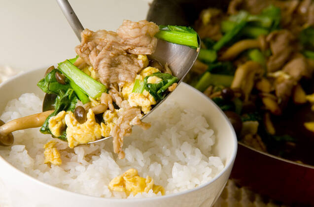 豚肉のオイスター風味丼の作り方の手順4