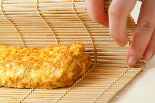 ちりめんじゃこ入り卵焼きの作り方の手順4