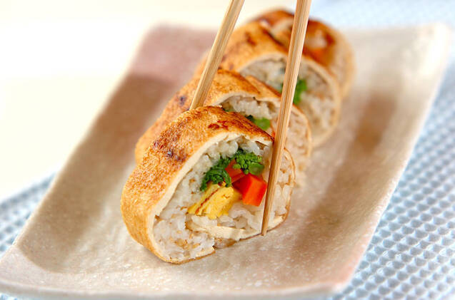 油揚げの焼きロールの作り方の手順8