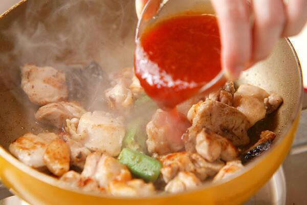 鶏肉の甘酢炒めの作り方の手順4