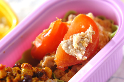 豚トマト卵炒め