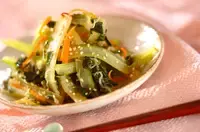 セロリのジャコきんぴら