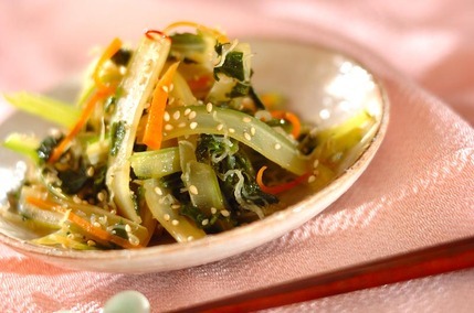 セロリのジャコきんぴら