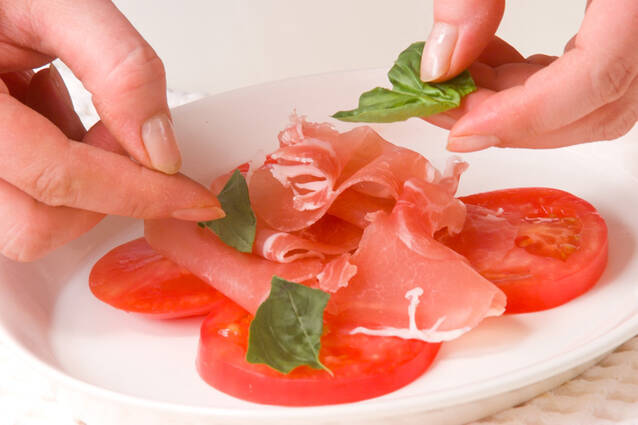 生ハムのカルパッチョの作り方の手順4