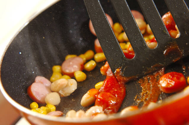 大豆とソーセージのチリコンカン風の作り方の手順3