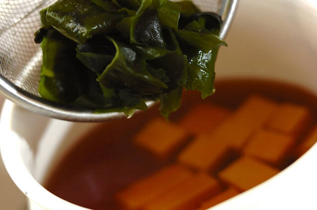 ワカメのスープの作り方の手順5