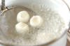 杏仁風味白玉の作り方の手順1