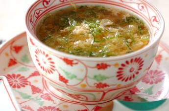 めんたいかきたま汁