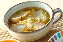 カブのかきたま汁