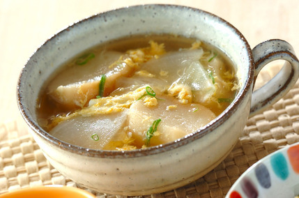 カブのかきたま汁