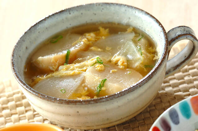 カブのかきたま汁