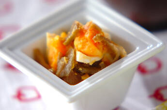 ゆで卵のザーサイ和え