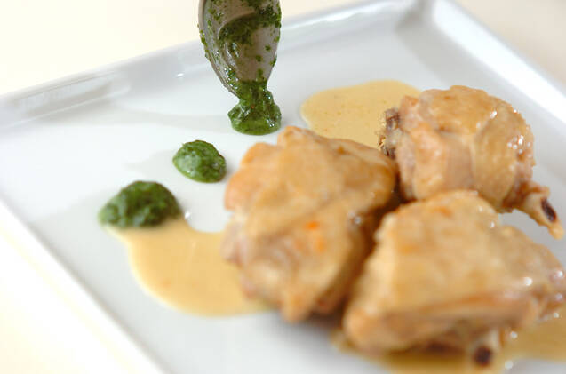 鶏もも肉のワインビネガー煮込みの作り方の手順8