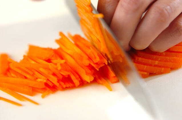 キャロットベーコンの作り方の手順1