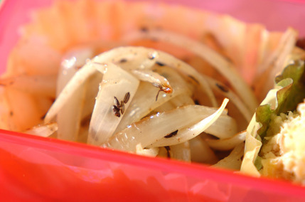 玉ネギのクミン炒め