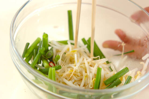 サッパリモヤシのナムルの作り方の手順5