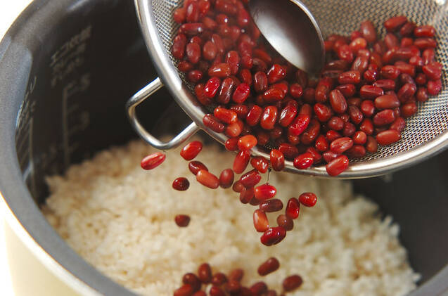 もちもちお赤飯の作り方の手順4