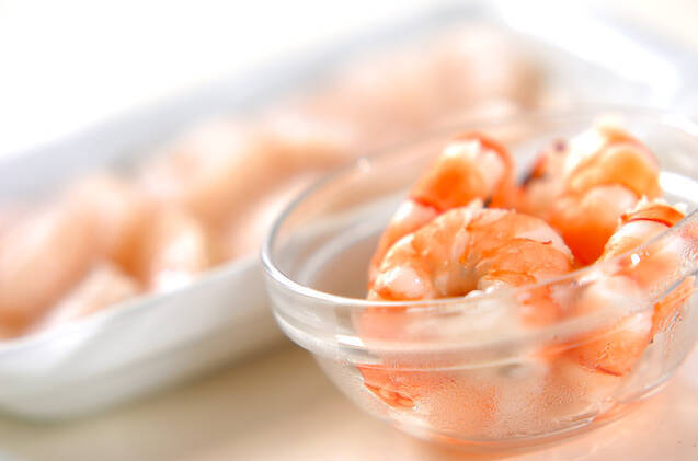 海鮮バジルサラダの作り方の手順1