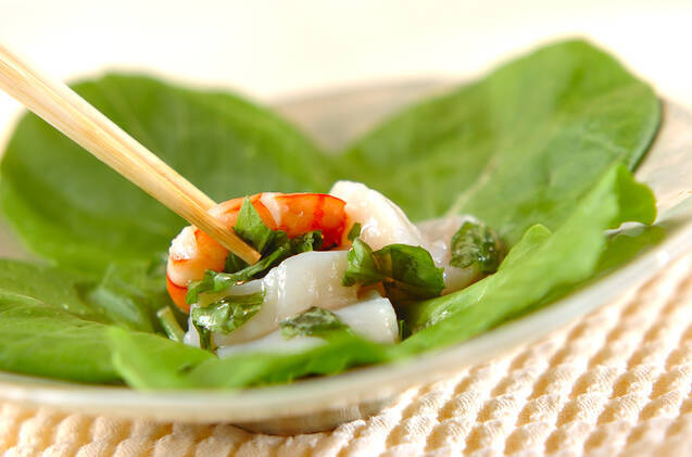 海鮮バジルサラダの作り方の手順4