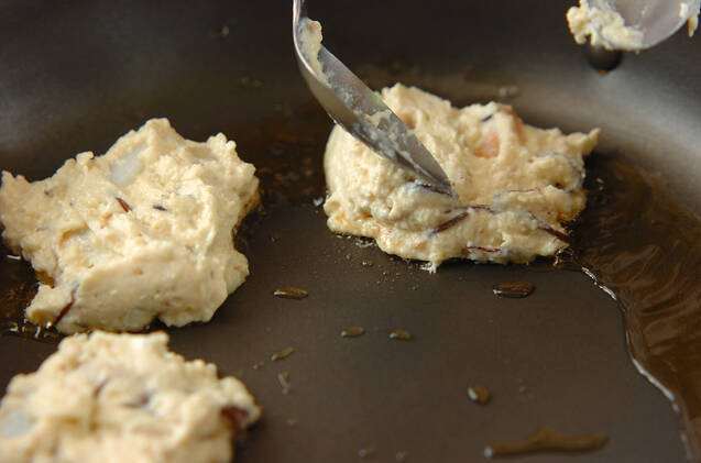 豆腐の落とし焼きの作り方の手順3