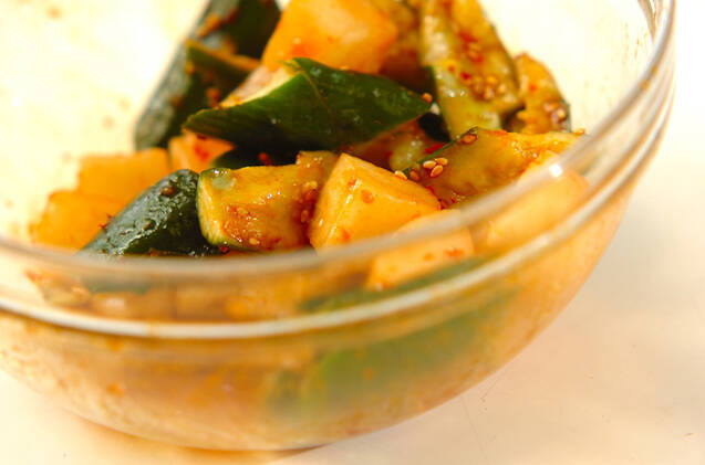 たたきキュウリのピリ辛和えの作り方の手順4