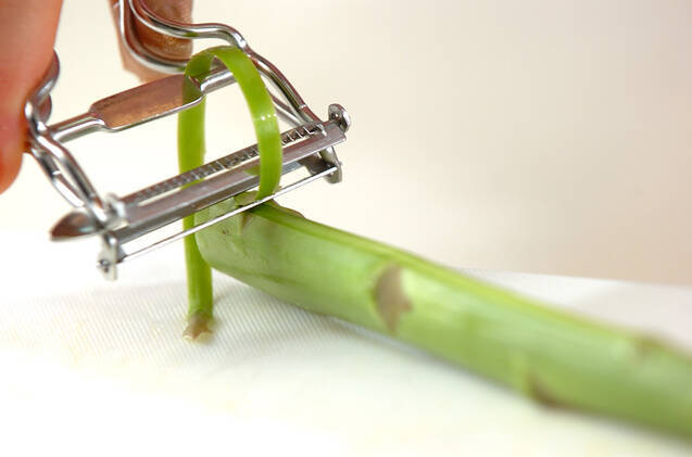 アスパラのクリーミー焼きの作り方の手順1