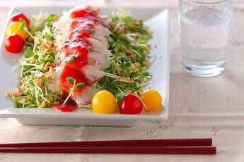 鯛の野菜たっぷりサラダ