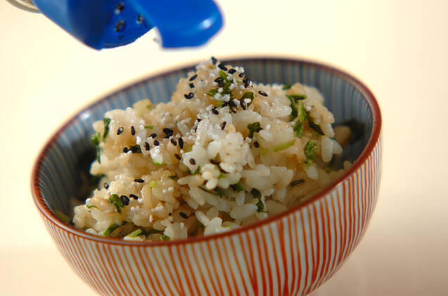 刻み漬け物の混ぜご飯の作り方の手順2