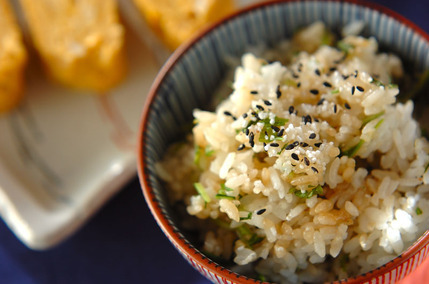 刻み漬け物の混ぜご飯