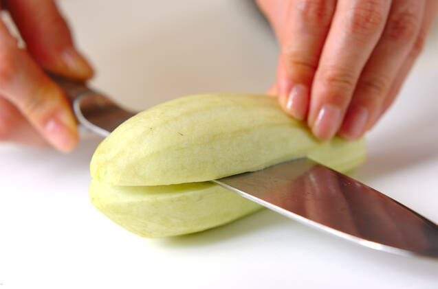 ナスのサンドフライの作り方の手順1